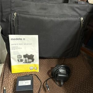 Medela Black Pump Bag with Accessories